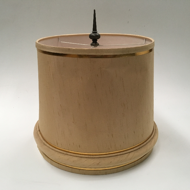 LAMPSHADE, Empire Style (Medium) - Natural Beige w Finial